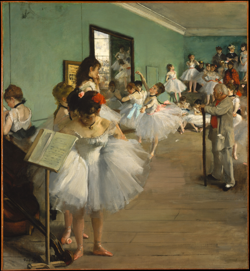 la clase de danza, degas